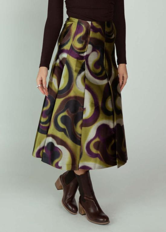  오디 롱 스커트 그래픽  멀롯 - ODEEH