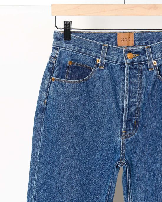  제이미 할러 데님 팬츠 이지 스톤 크리즈 팬츠 - JAMIE HALLER
