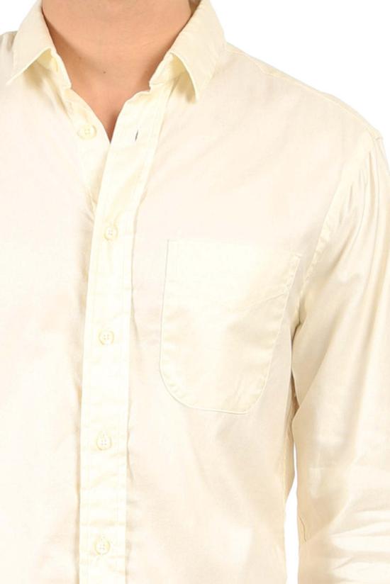  블루&크림 긴팔 셔츠 피케 버튼다운 셔츠 - BLUE&CREAM