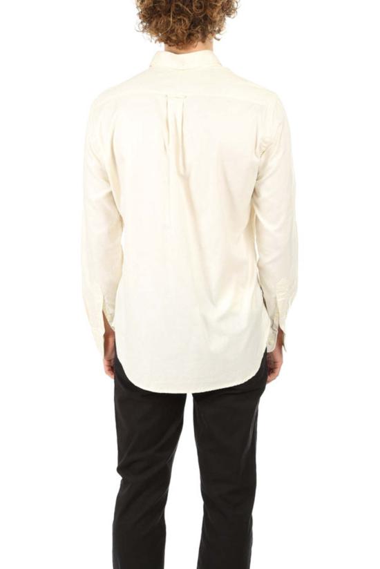  블루&크림 긴팔 셔츠 피케 버튼다운 셔츠 - BLUE&CREAM