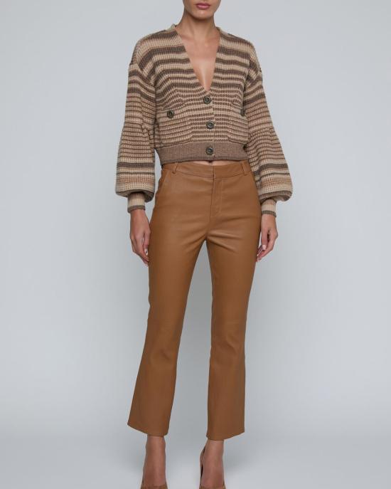  라장스 가디건 크리스타벨 스트라이프  비스킷 멀티 스트라이프 - L'AGENCE