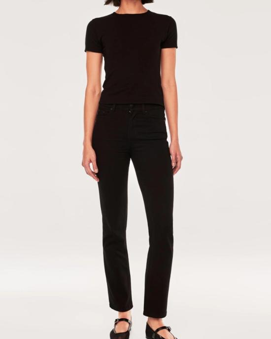  DL 1961 데님 팬츠 Dl 1961 할레 인스타스컬프트 스트레이트 진 블랙 피치 - DL 1961