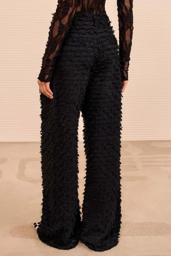  울라 존슨 스트레이트 팬츠 비아트릭스 와이드 레그 팬츠 블랙 - ULLA JOHNSON