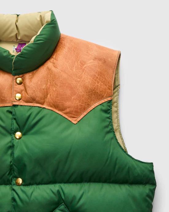  웨어하우스 베스트 Warehouse & Co. X Rocky Mountain Featherbed Co. Westpoint 나일론 다운  보틀 그린 - WAREHOUSE