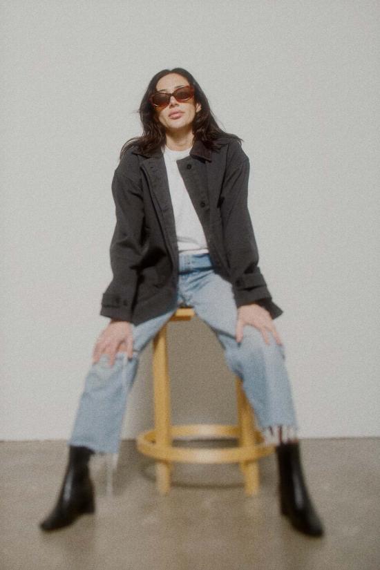  미셀라 그렉 자켓 미카엘라 그렉 페이디드 블랙 필드 재킷 (블랙)