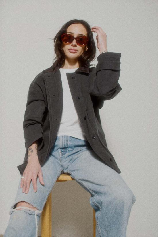  미셀라 그렉 자켓 미카엘라 그렉 페이디드 블랙 필드 재킷 (블랙) - MICAELA GREG