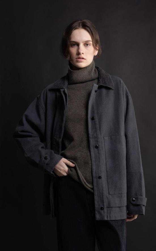  미셀라 그렉 자켓 미카엘라 그렉 페이디드 블랙 필드 재킷 (블랙) - MICAELA GREG