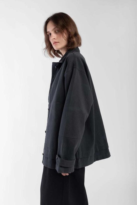  미셀라 그렉 자켓 미카엘라 그렉 페이디드 블랙 필드 재킷 (블랙) - MICAELA GREG