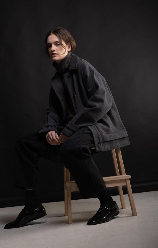  미셀라 그렉 자켓 미카엘라 그렉 페이디드 블랙 필드 재킷 (블랙) - MICAELA GREG