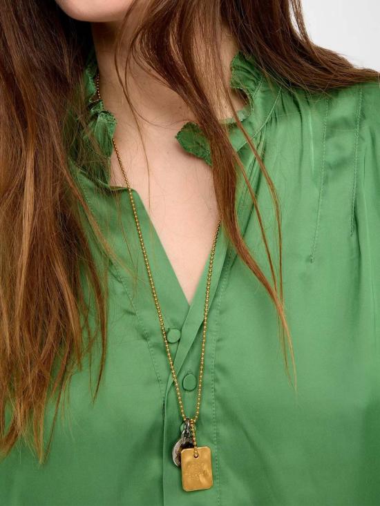  자딕앤볼테르 블라우스 Zadig & Voltaire Topher 탑 Verveine - ZADIG & VOLTAIRE