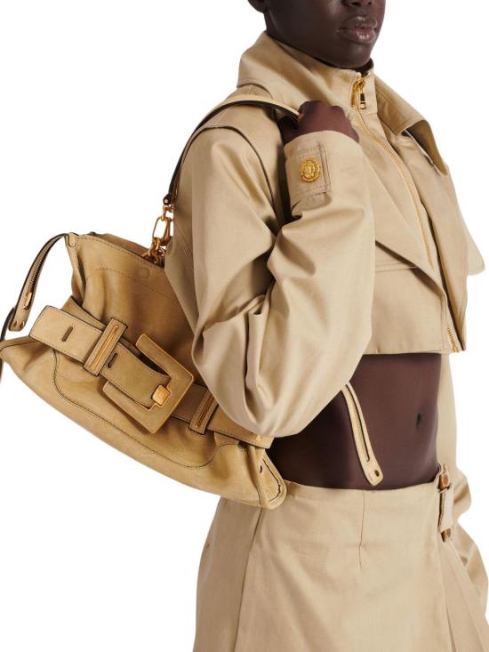 26SS 발망 숄더백 GN1DB035LCAO8BW BEIGE - BALMAIN