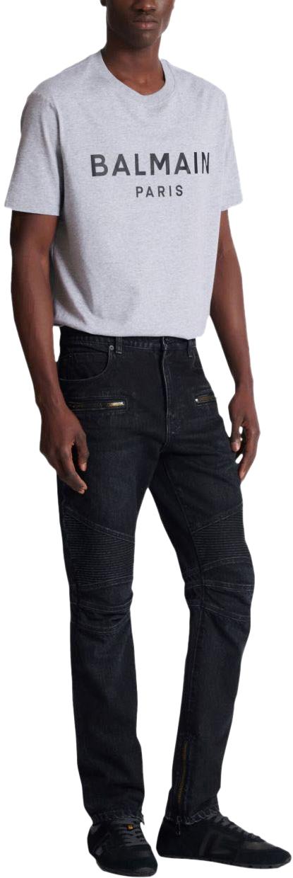 26SS 발망 데님 팬츠 GH1MI105DG130PC BLACK - BALMAIN