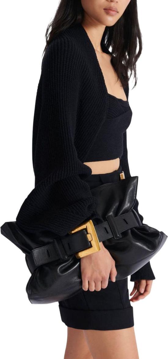 26SS 발망 숄더백 GN1KK990LSAX0PA BLACK - BALMAIN