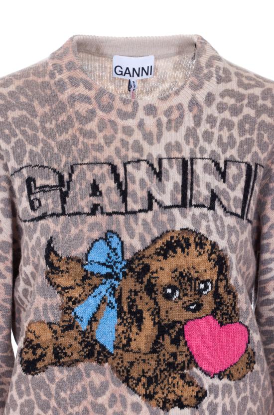 26SS 가니 스웨터 A1070147 943 Brown - GANNI