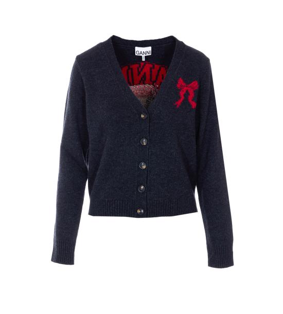 26SS 가니 가디건 A1070090 252 Black