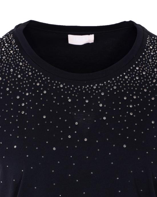 26SS 리우조 반팔 티셔츠 TA6306JS923 P9282 Black - LIU JO