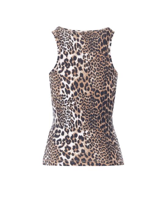 26SS 가니 긴팔 티셔츠 A1050073 943 Brown - GANNI