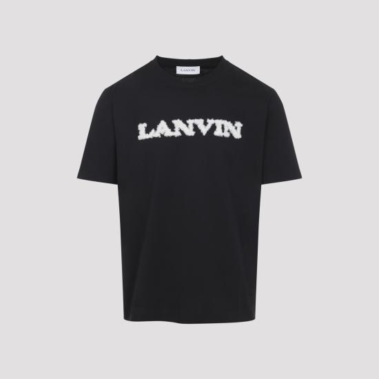 25FW 랑방 반팔 티셔츠 RMTS0012J303H25 10 BLACK - LANVIN