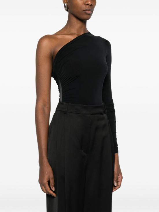 26SS 월포드 바디수트 티셔츠 78332 7005 Black - WOLFORD