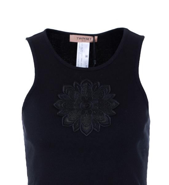 26SS 트윈셋 긴팔 티셔츠 261TP2090 00006 Black - TWINSET