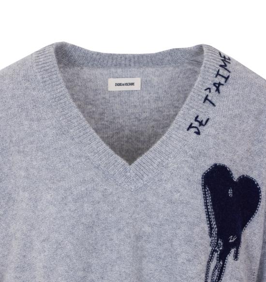 26SS 자딕앤볼테르 스웨터 KWSW02925 050 Grey - ZADIG & VOLTAIRE