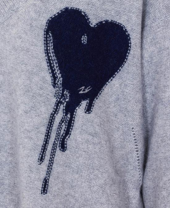 26SS 자딕앤볼테르 스웨터 KWSW02925 050 Grey - ZADIG & VOLTAIRE