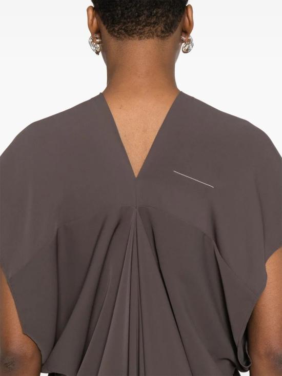 25FW MM6 메종마르지엘라 미디 원피스 S52CT0790 S43455 134 BROWN - MM6 MAISON MARGIELA