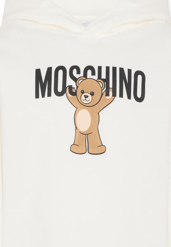 25FW [키즈] 모스키노 트레이닝 상의 HUF09F LCA40 10063 IVORY - MOSCHINO