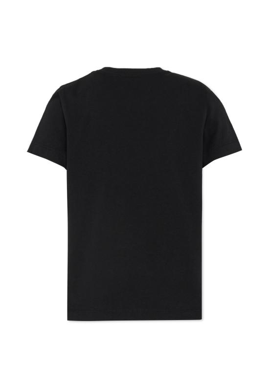 25FW [키즈] 모스키노 티셔츠 HUM05I LAA10 60100 BLACK - MOSCHINO