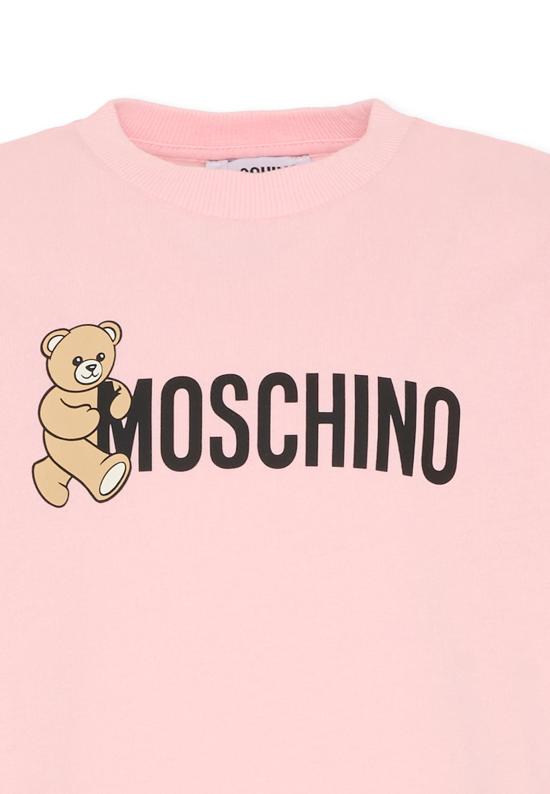 25FW [키즈] 모스키노 티셔츠 HPM058 LAA34 50209 PINK - MOSCHINO