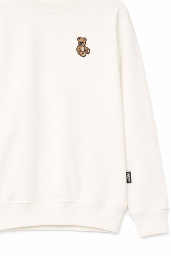 25FW [키즈] 모스키노 트레이닝 상의 HRF08V LCA40 10063 IVORY - MOSCHINO