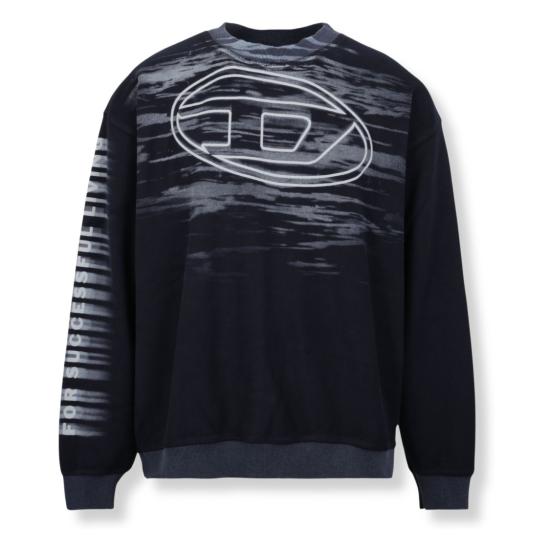 25FW 디젤 긴팔 티셔츠 A18654 0AGCB Blue