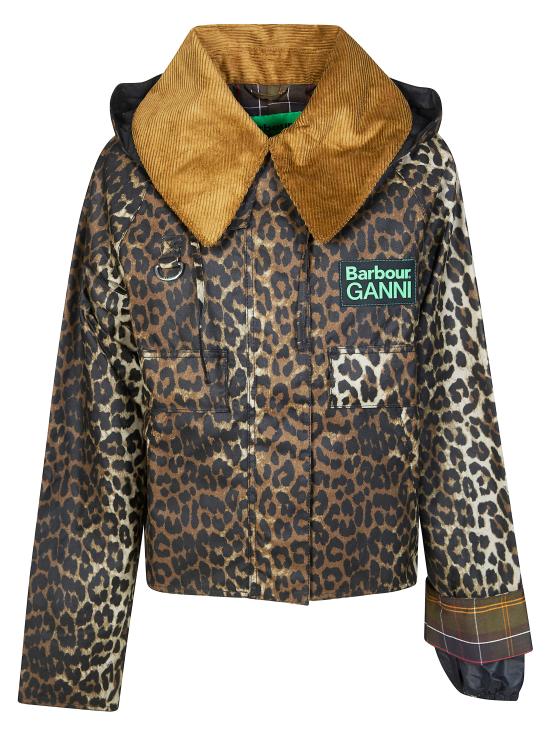 26SS 바버 X 가니 숏패딩 LWX1529 BK11 MARRONE