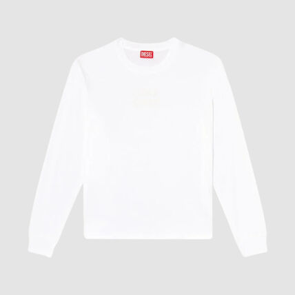 25FW 디젤 긴팔 티셔츠 A187230PJBG100 WHITE DOM