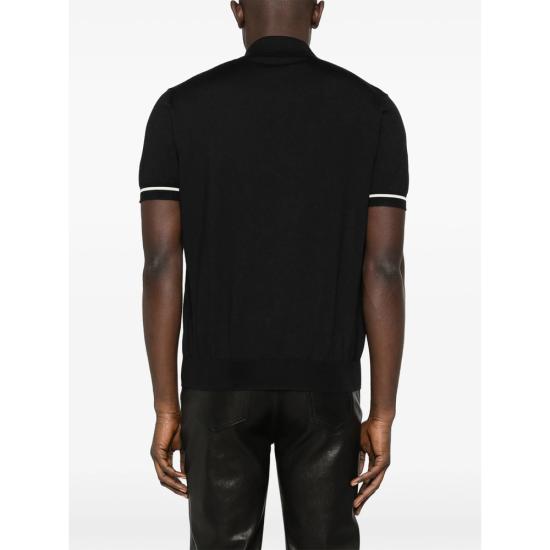 26SS 톰포드 폴로 티셔츠 YMK112 KPS032 NAA BLACK - TOMFORD