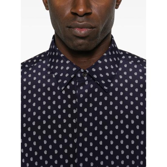 26SS 톰포드 긴팔 셔츠 FMS082 HRN004 VAV BLUE WHITE - TOMFORD