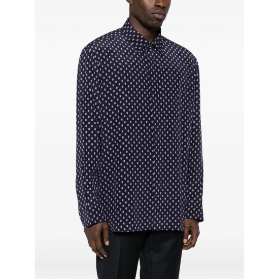 26SS 톰포드 긴팔 셔츠 FMS082 HRN004 VAV BLUE WHITE - TOMFORD