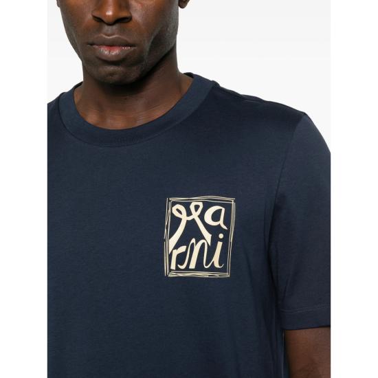 26SS 마르니 반팔 티셔츠 USCY88 HUMU0198IP L1B99 BLUE - MARNI