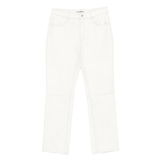25FW 콜 북스톤 스트레이트 팬츠 CRPL200 101 WHITE