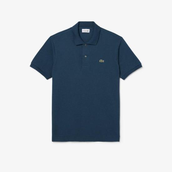  라코스테 클래식 핏 피케 폴로 셔츠 L1212 C7Z MINERAL BLUE DOM