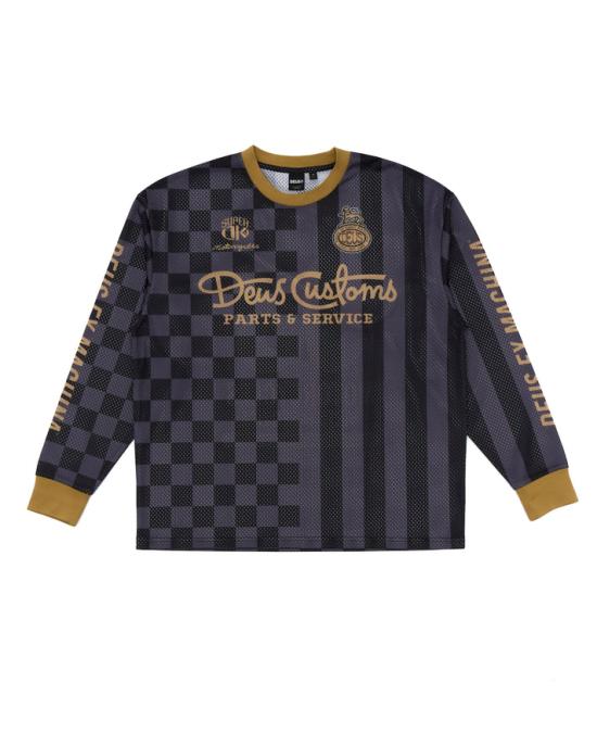 25SS 데우스 후드 티셔츠 DMP251059BEA BLACK BEAUTY DOM