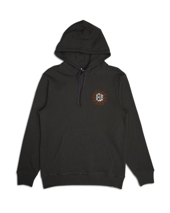  데우스 후드 티셔츠 DMF248621 ATH ANTHRACITE DOM