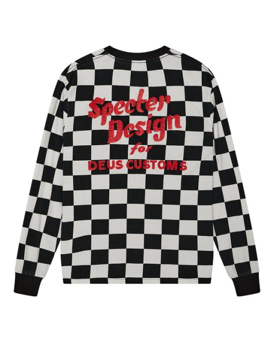  데우스 후드 티셔츠 DMF241685 BLW BLACK WHITE DOM - DEUS