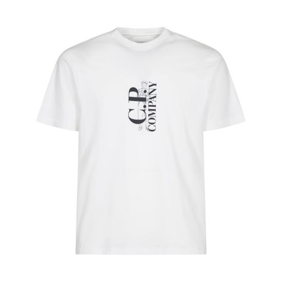 25SS 씨피 컴퍼니 반팔 티셔츠 18CMTS138A 005100W 800 BLUE FOX DOM