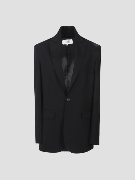 25FW MM6 메종마르지엘라 자켓 S62BN0111M35622 900 BLACK