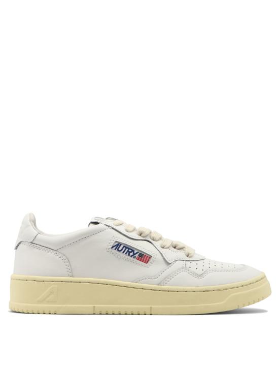 26SS 오트리 메달리스트 로우 레더 스니커즈 AULWLL15 White