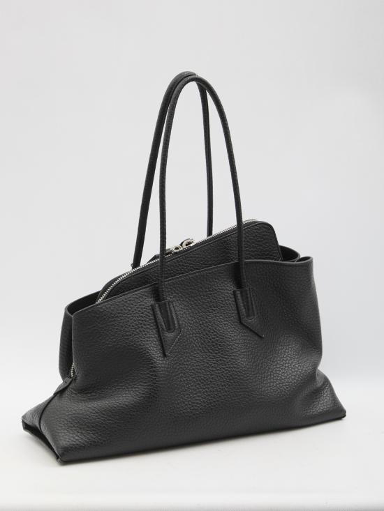 26SS 디 아티코 라 파세지아타 미디엄 탑 핸들 백 250WAH00054 BLACK - THE ATTICO