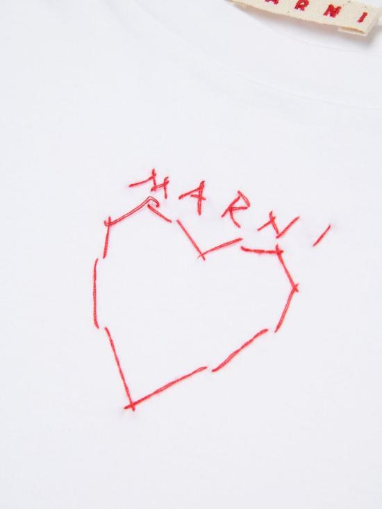 26SS [키즈] 마르니 티셔츠 M01680M00SG 0M100 White - MARNI