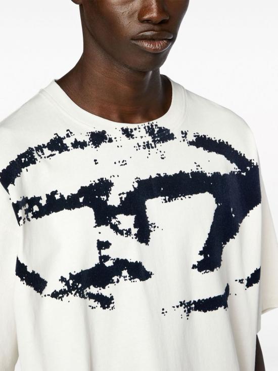 26SS 디젤 반팔 티셔츠 A13049 0DQAU141A White - DIESEL