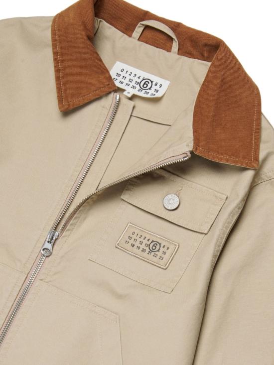 26SS [키즈] MM6 메종마르지엘라 패딩 M60930MM07D M6709 Beige - MM6 MAISON MARGIELA